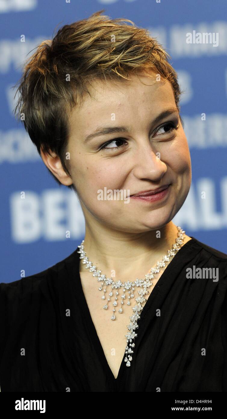 Romanian actress Anamaria Marinca pictured during the press conference on her film ?Storm? at the 59th Berlin International Film Festival in Berlin, Germany, 07 February 2009. The film runs in Competition, a total of 18 films compete for the Silver and Golden Bears of the 59th Berlinale. Photo: TIM BRAKEMEIER Stock Photo