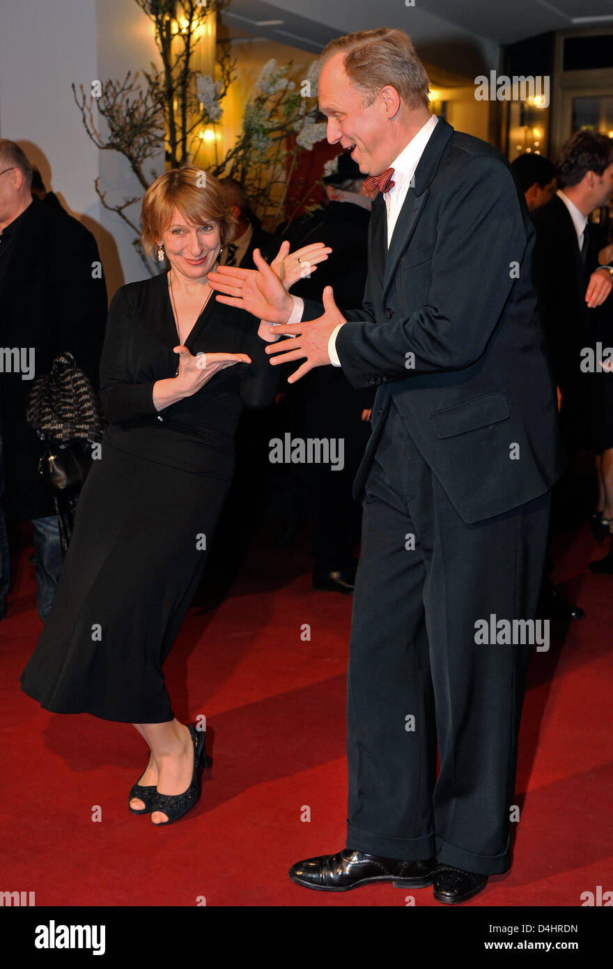 German Actors Dagmar Manzel (L) And Ulrich Tukur (R) Arrive For The ...