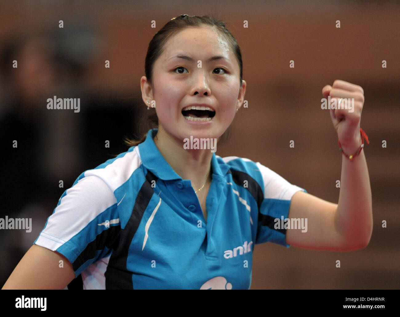 Poland S Li Qian Wins The Table Tennis Europe Top 12 Championships In Duesseldorf Germany 08 February 2009 Li Won Over Netherland S Lie Jie With 4 1 Photo Franz Peter Tschauner Stock Photo Alamy
