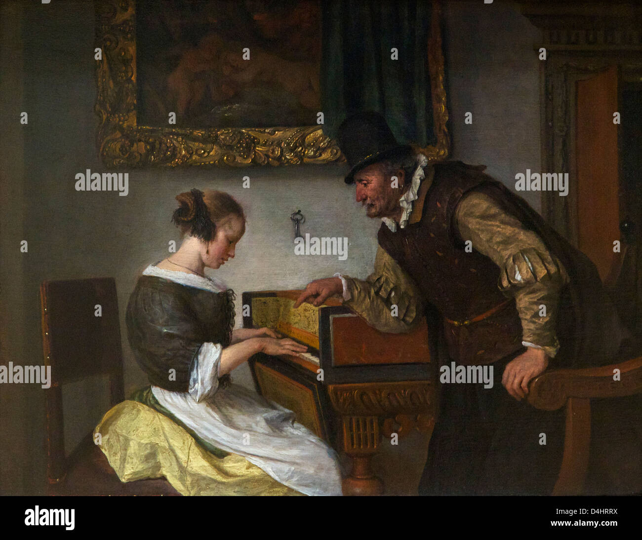 Harpsichord Lesson, by Jan Steen, circa 166069, Wallace Collection