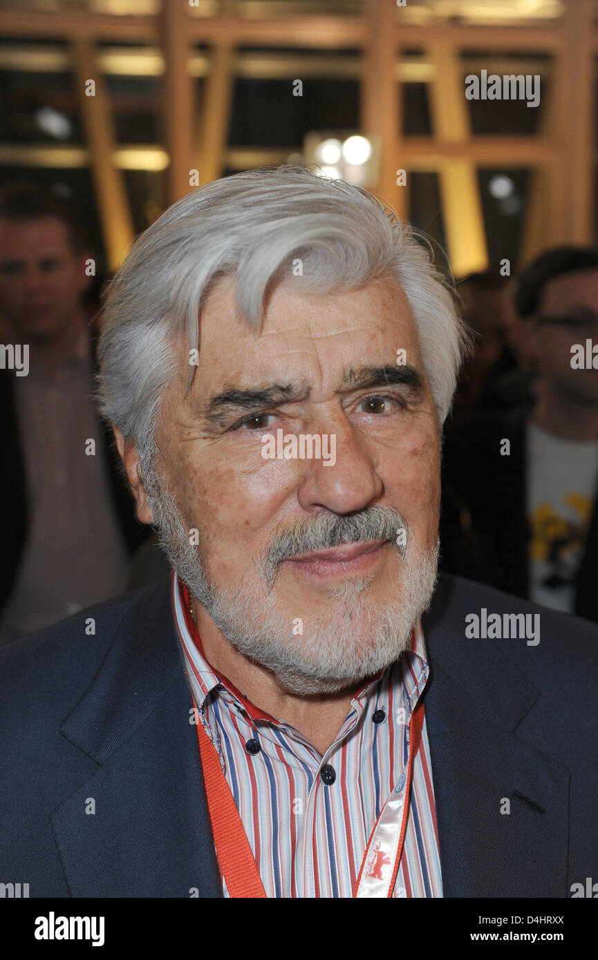 Actor Mario Adorf arrives for the reception of the State and the Film
