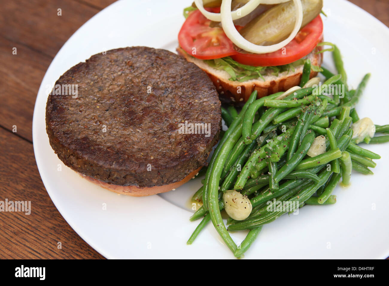Veggie Burger Stock Photo