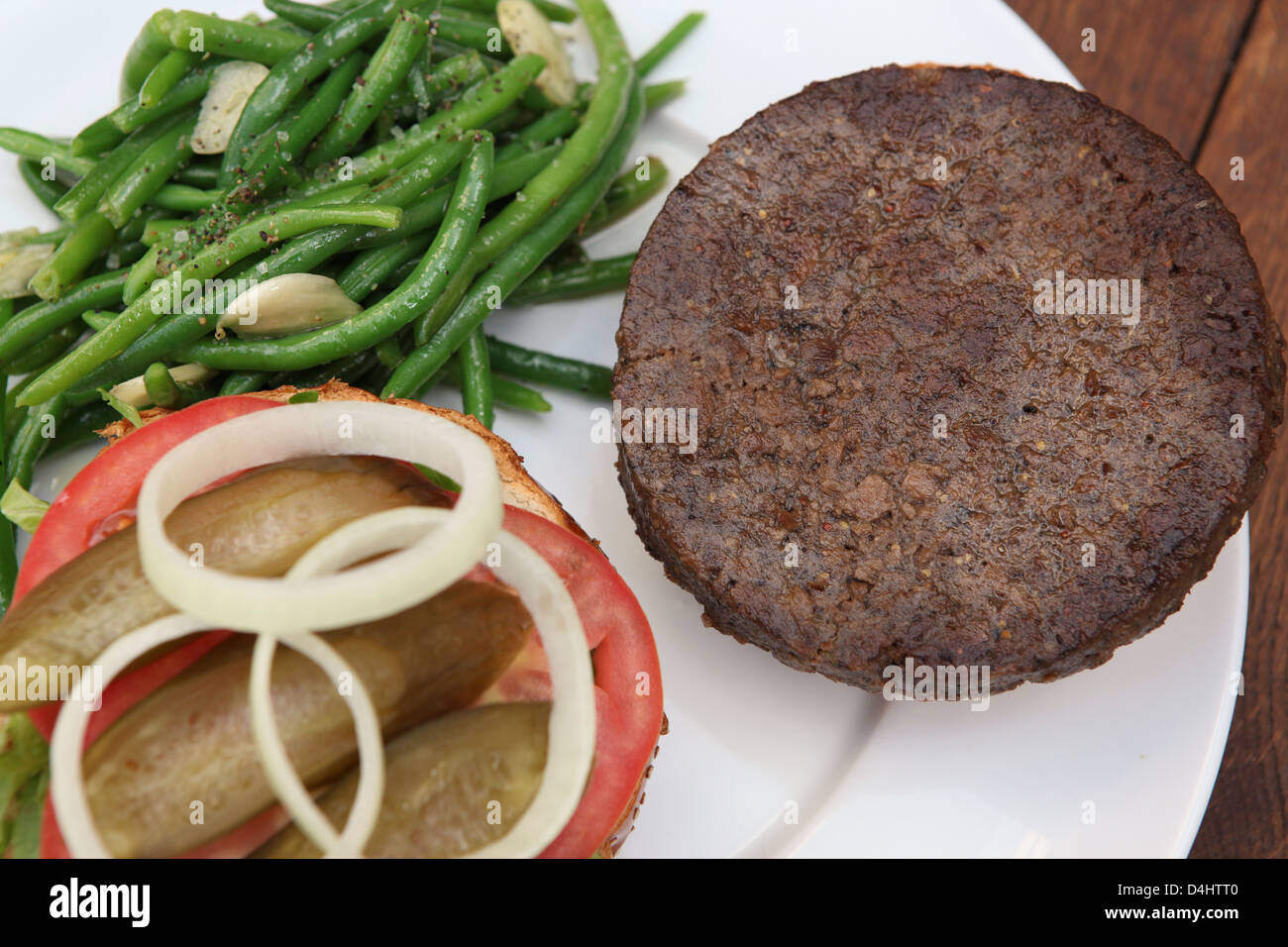 Veggie Burger Stock Photo