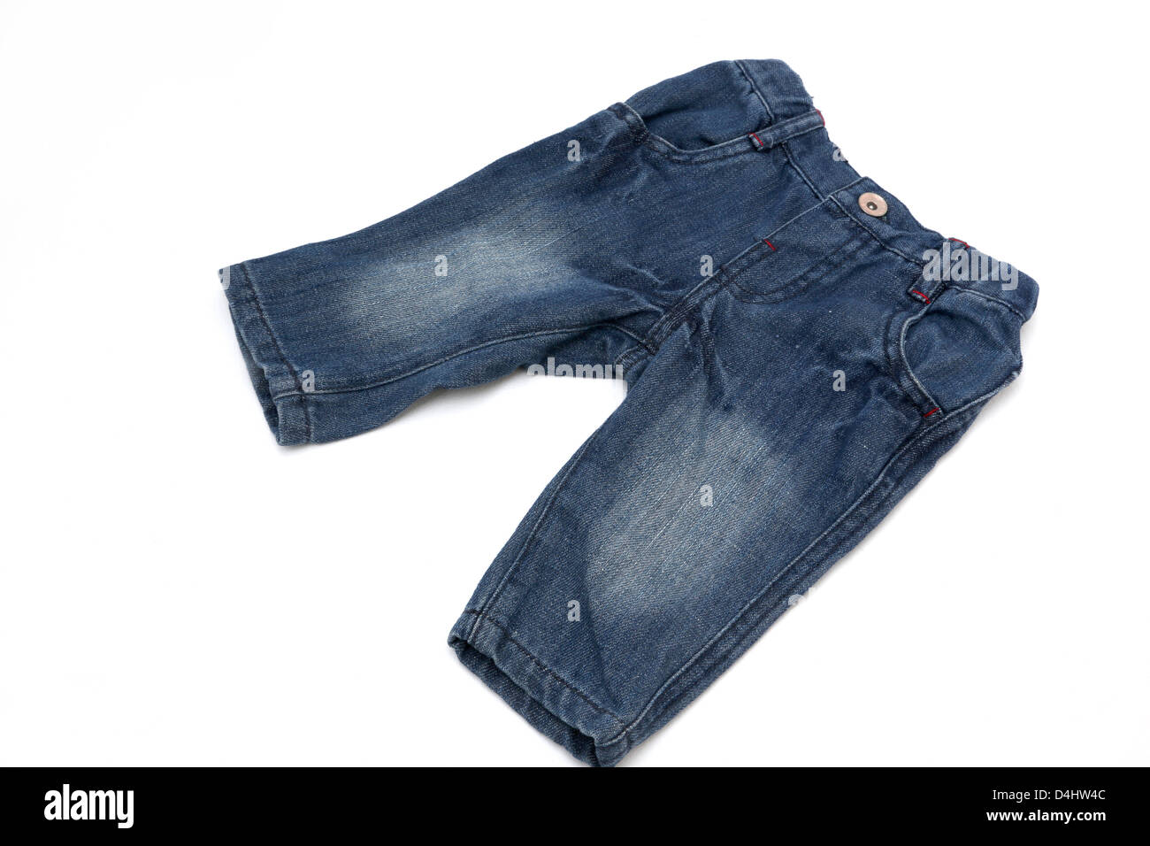 A Pair Of Baby's Denim Jeans Stock Photo Alamy