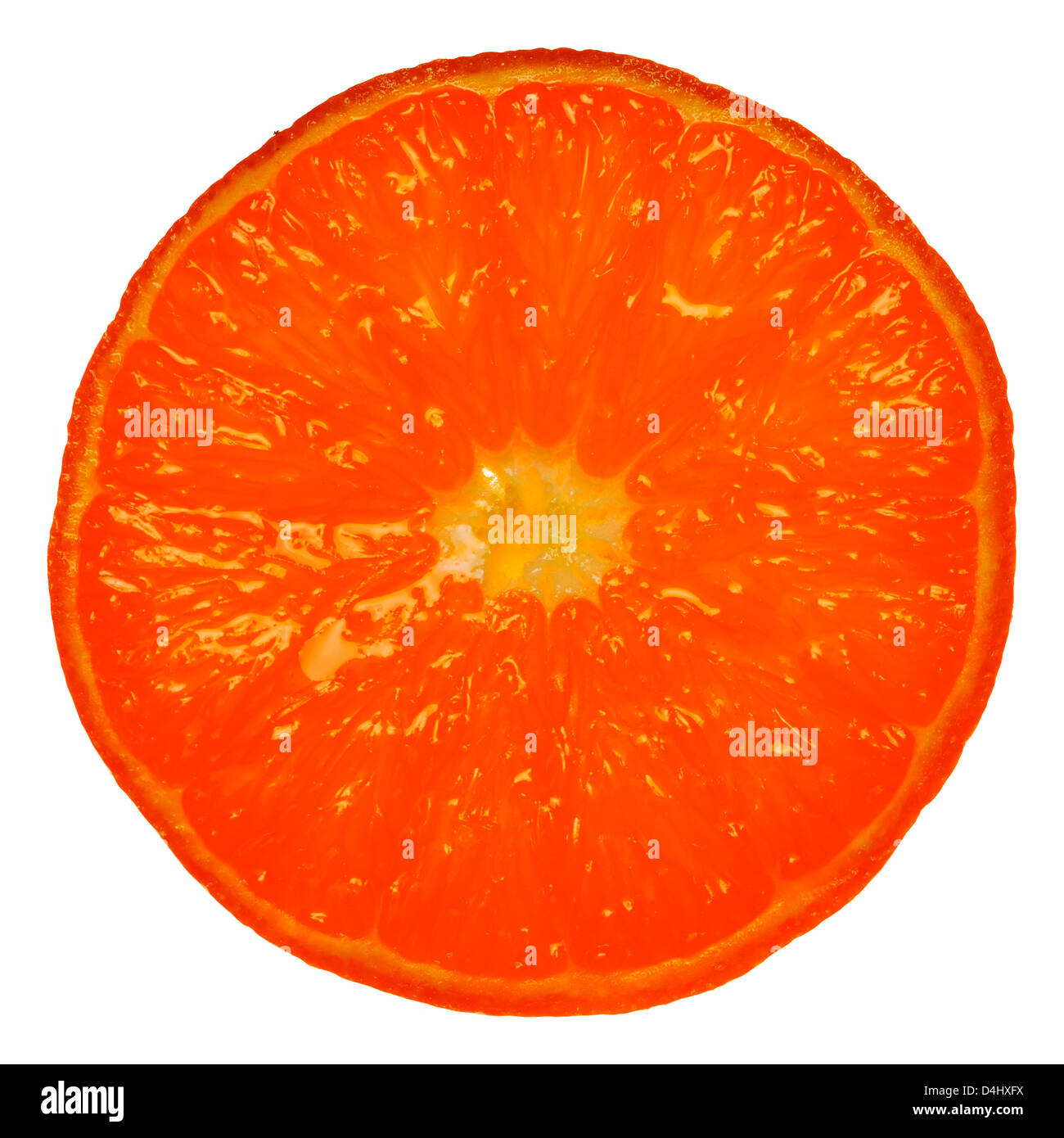 Orange - horizontally sliced Stock Photo