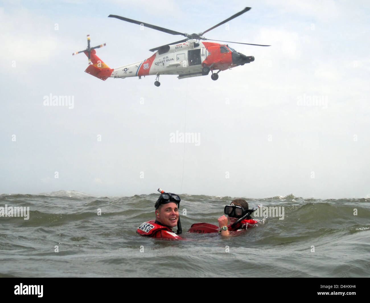 Rescue Swim Stock Photo