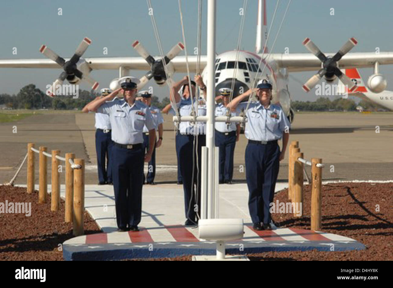 Coast Guard C130 Crew Memorial 1 Stock Photo Alamy