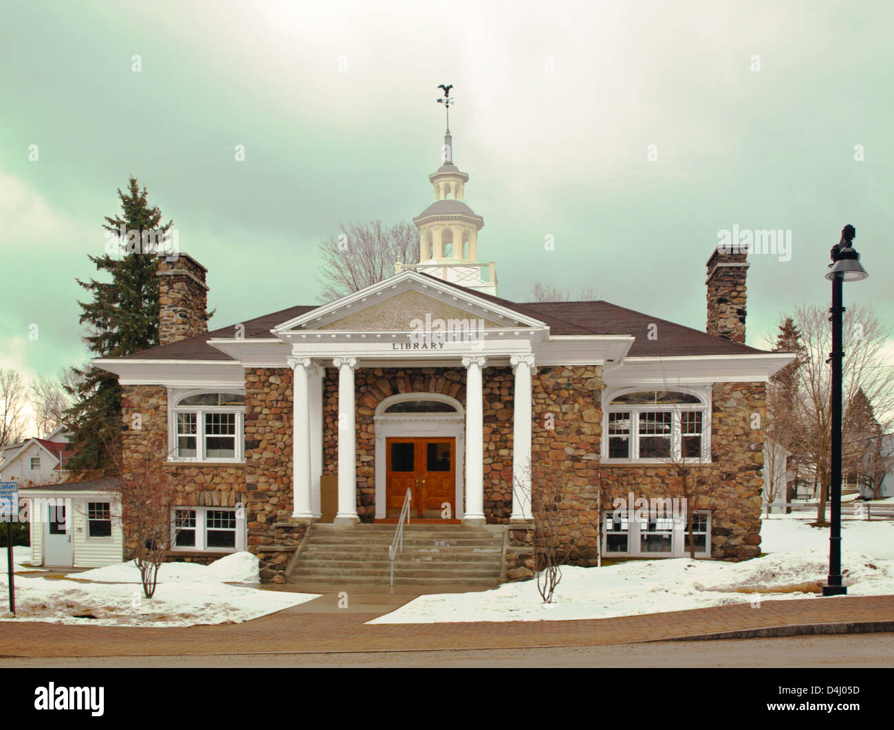 rural-public-library-in-winter-stock-photo-alamy