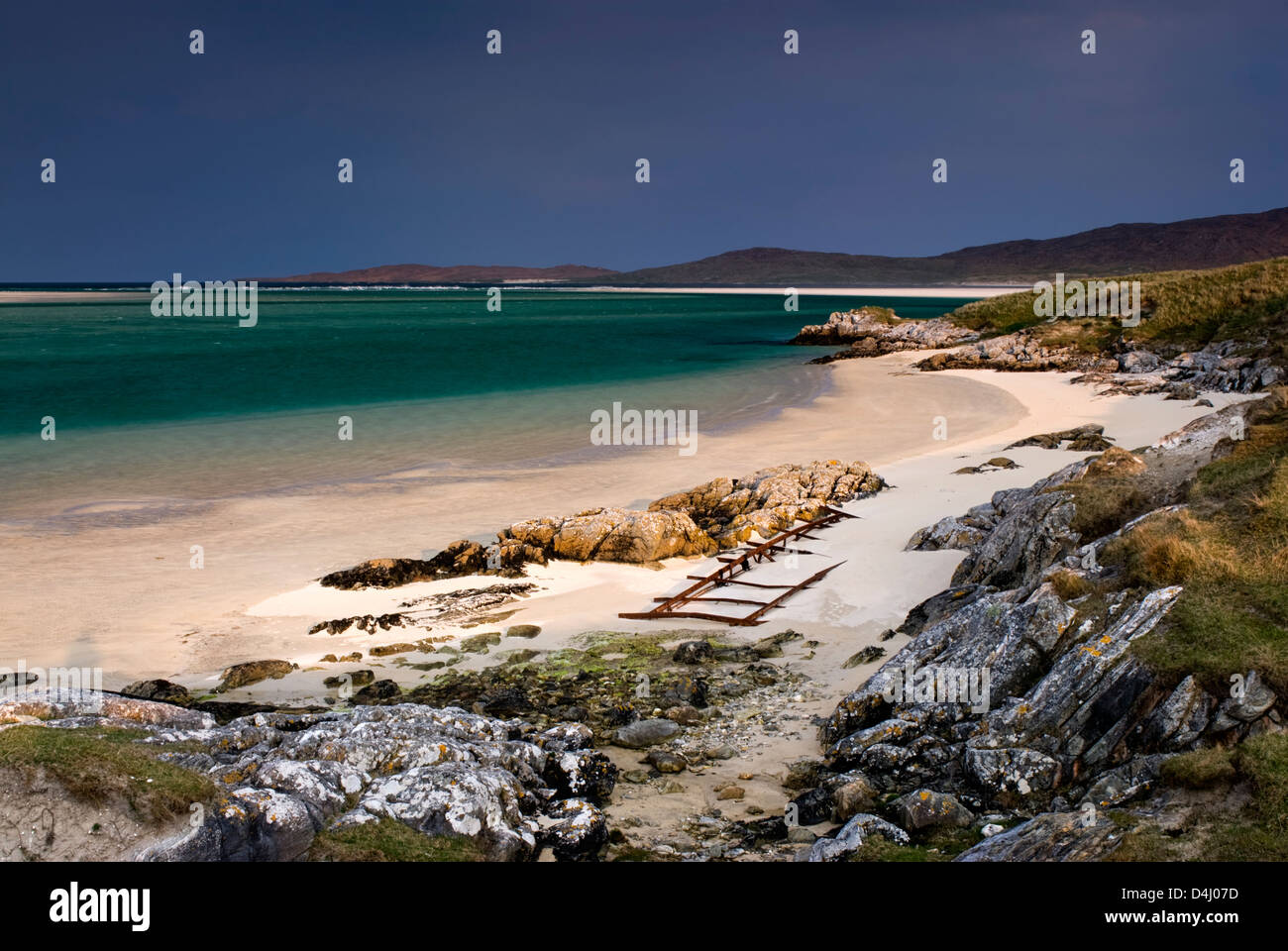 Luskentyre Beach, Isle of Harris, Outer Hebrides, Scotland. Stock Photo