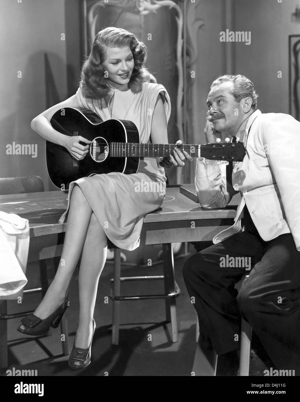 GILDA 1946 Columbia film with Rita Hayworth with Steven Geray Stock Photo
