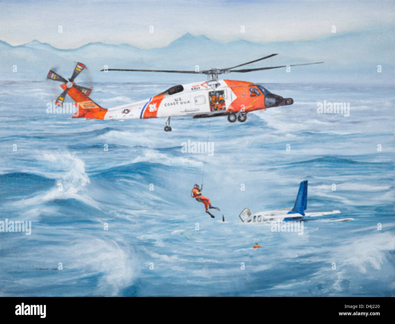The 2010 Coast Guard Art Program featured the 'Left 10 Easy' collection ...