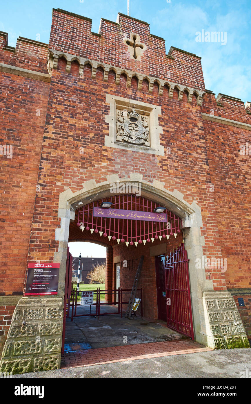 Entrance to the Museum of Lincolnshire Life Old Barracks Burton Road ...