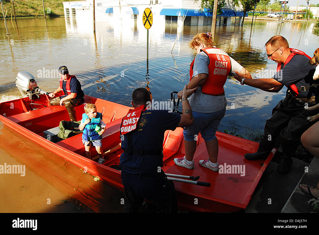 The U.S. Coast Guard played a critical role in flood relief operations ...