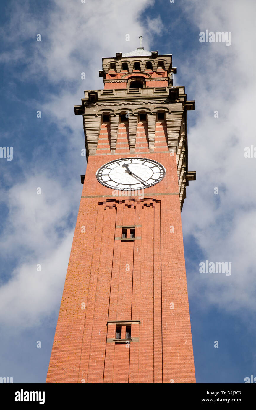 The Joseph Chamberlain Memorial Clock Tower, Birmingham University, Edgbaston campus, UK Stock Photo