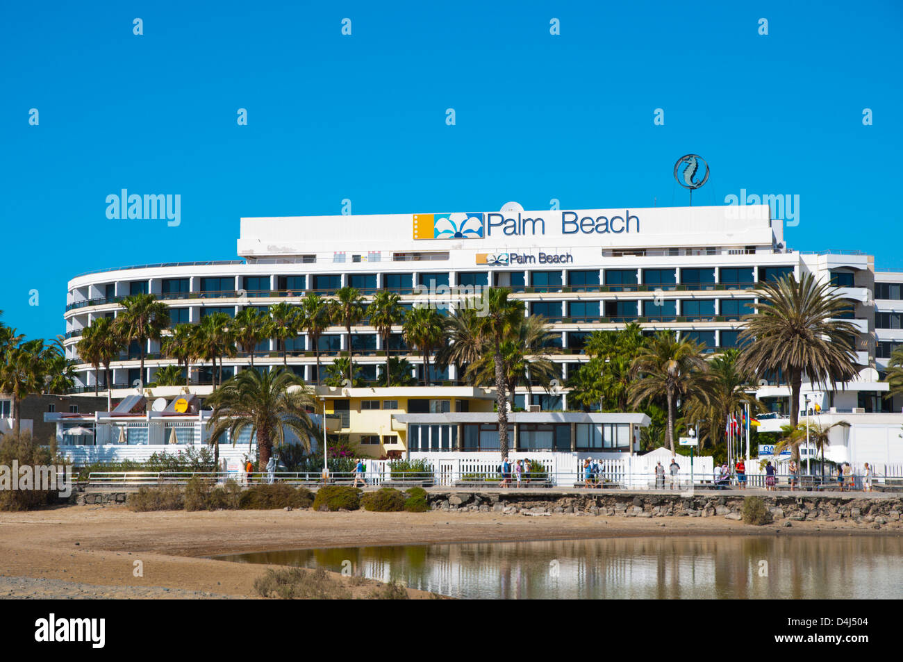 Hotel Palm Beach at Maspalomas resort Gran Canaria island the Canary Islands Spain Europe Stock Photo