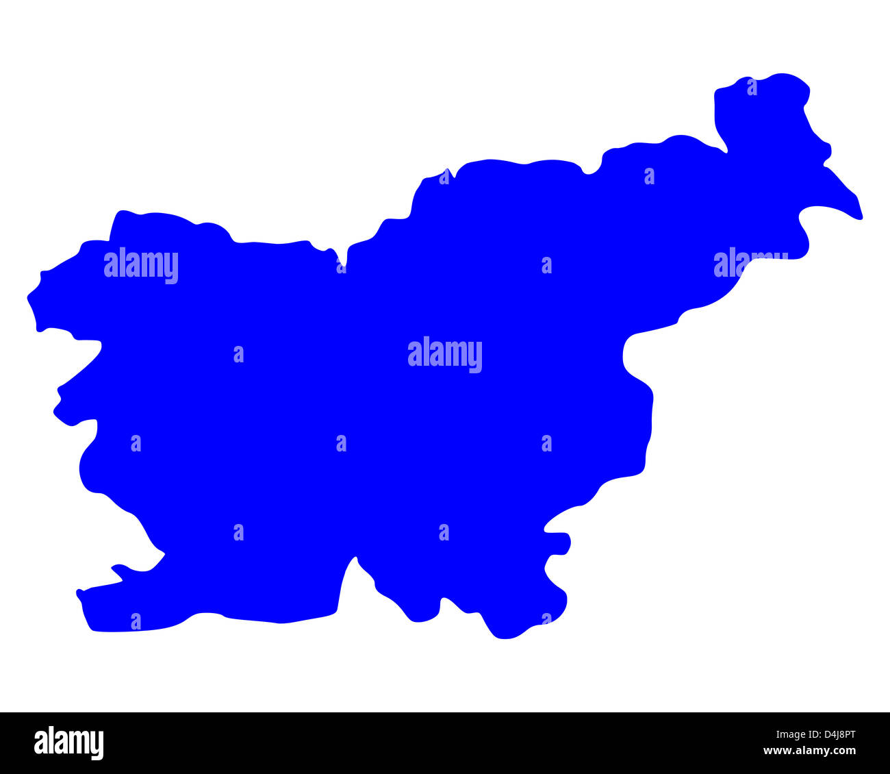 Map of Slovenia Stock Photo - Alamy