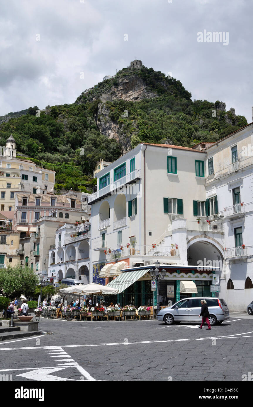 The seafront near Piazza Flavio Gioia in Amalfi, Italy Stock Photo Alamy