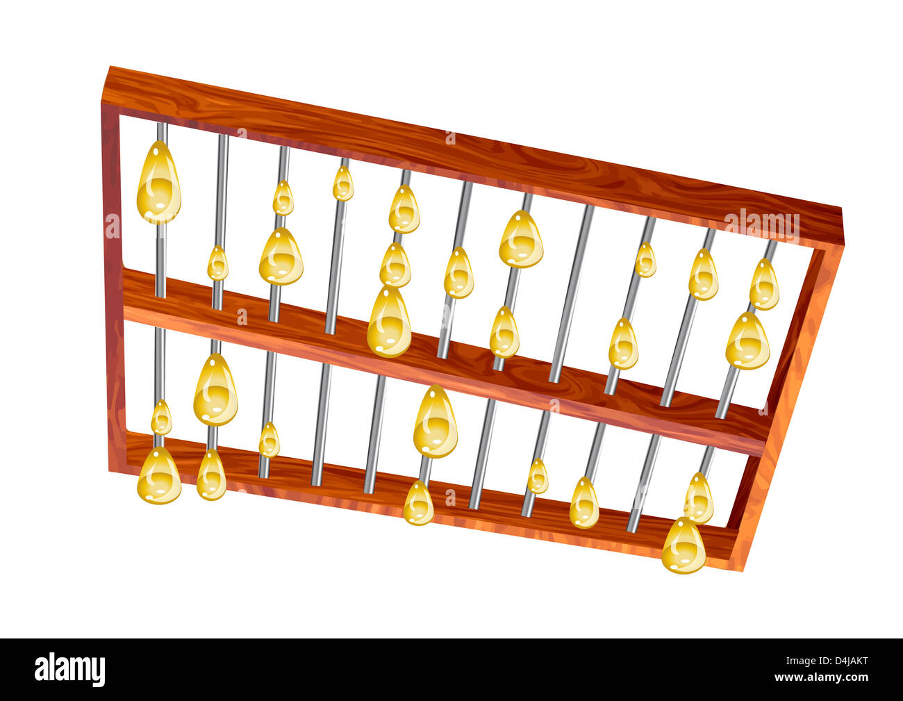 golden rain from abacus Stock Photo - Alamy