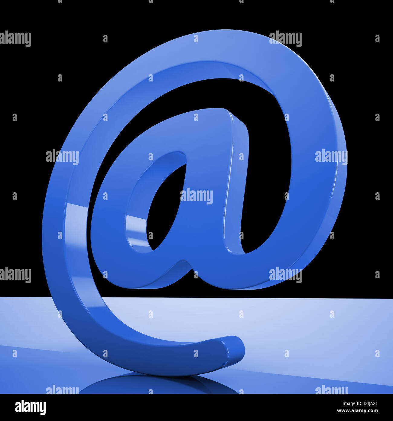 At Sign Meaning Email Correspondence on  Stock Photo Alamy