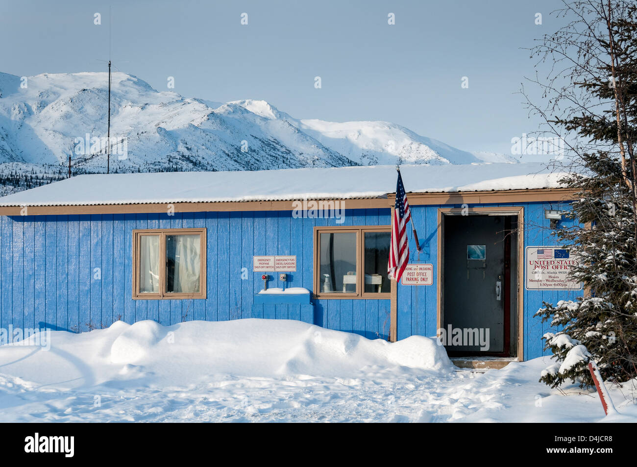 Post Office, Coldfoot, Alaska Stock Photo Alamy
