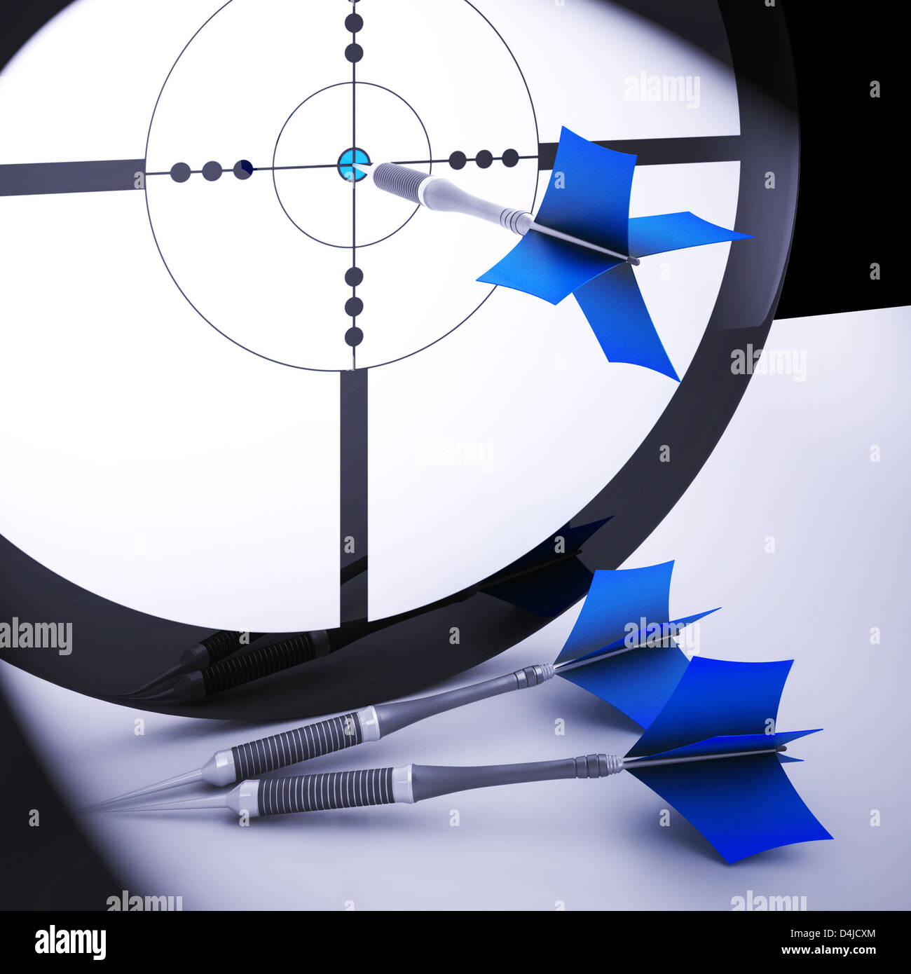 Dart Target Meaning Perfect Skill Winning Performance Stock Photo Alamy