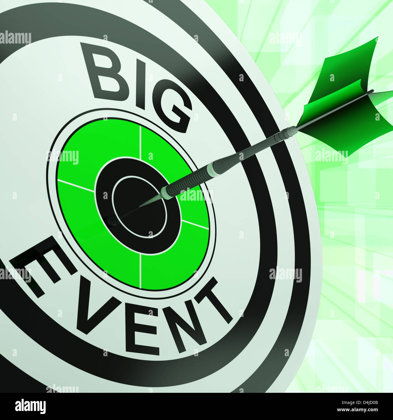 Big Event Target Showing Occasion, Event Or Festivities Stock