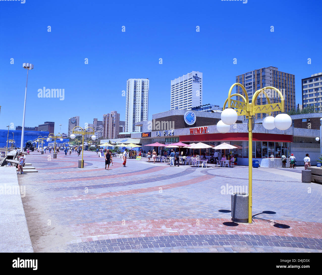 The 'The Golden Mile' beachfront promenade, Durban, KwaZuluNatal