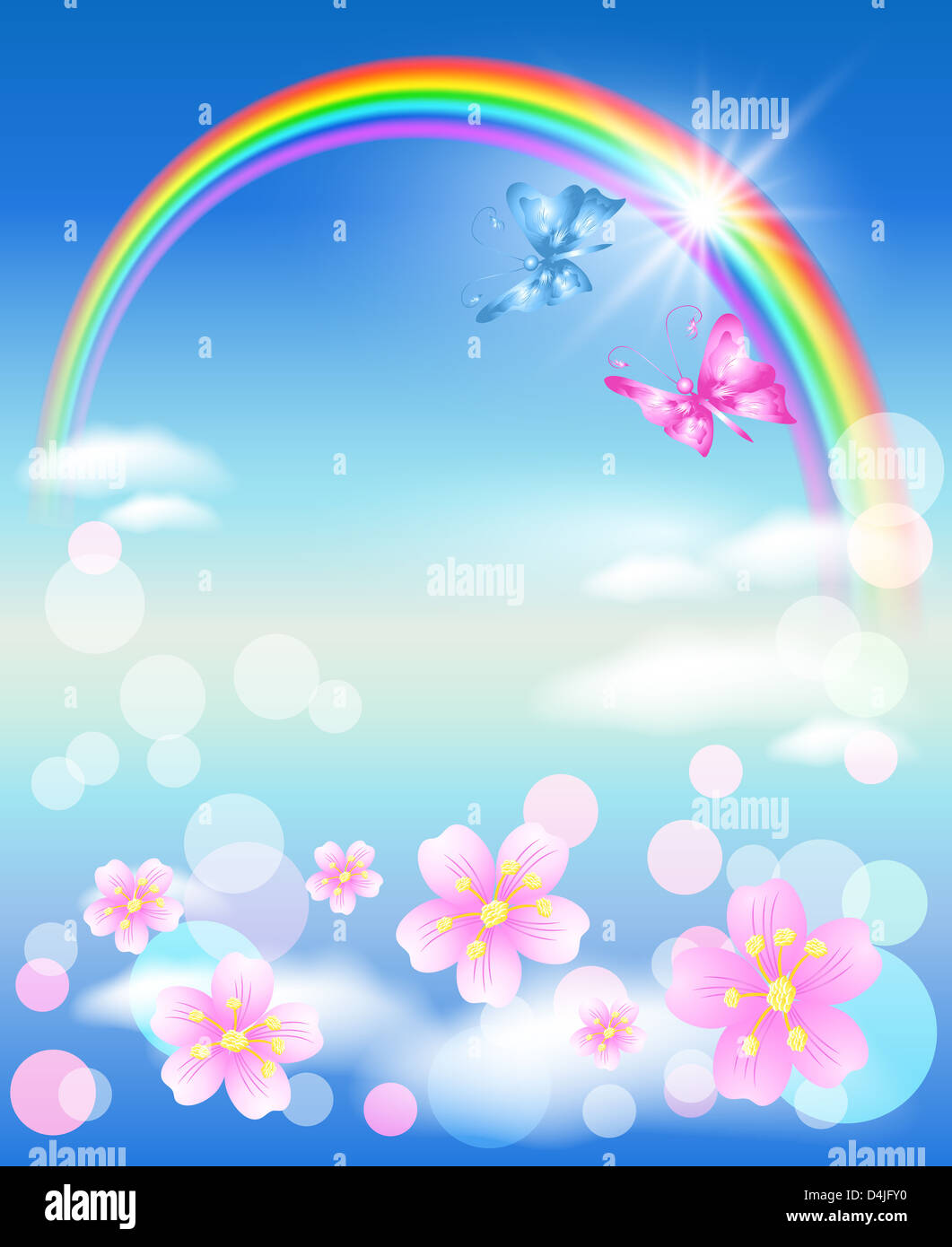 Rainbow in the sky Stock Photo - Alamy