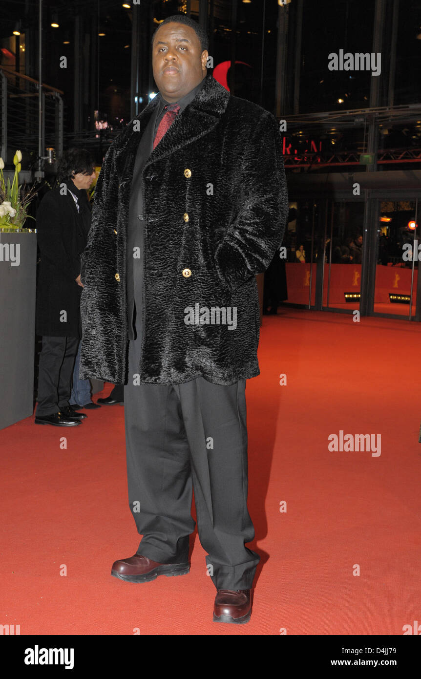 US-actor Jamal Woolard arrives for the premiere of ?Notorious? during