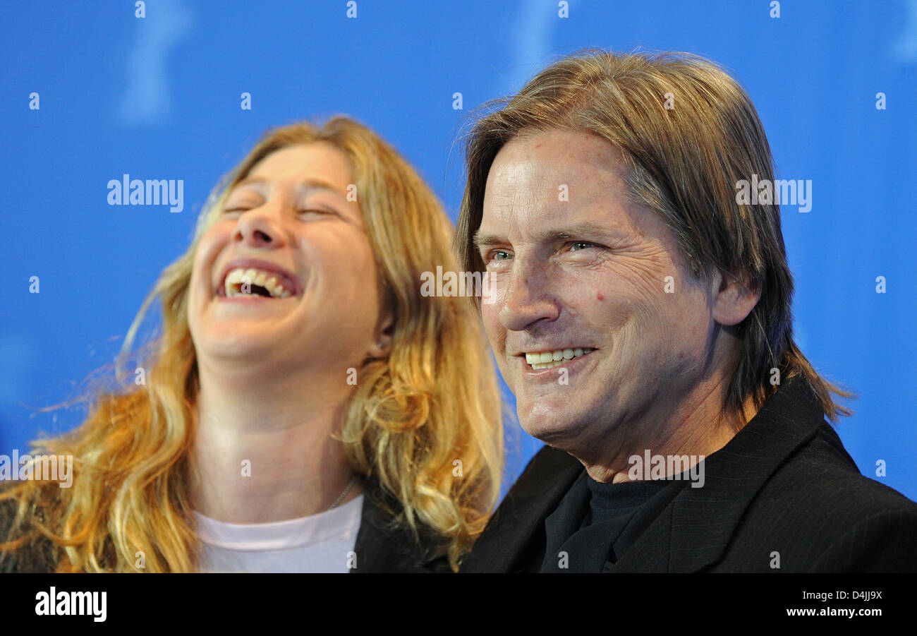 Producer Vedra Mehaagian Dallesandro (L) and actor Joe Dallesandro pose during the photo call of the film ?Little Joe? at the 59th Berlin International Film Festival in Berlin, Germany, 12 February 2009. The film runs in the section ?Panorama Documents?. 18 films compete for the Silver and Golden Bear awards at the 59th Berlinale. Photo: Photo: GERO BRELOER Stock Photo