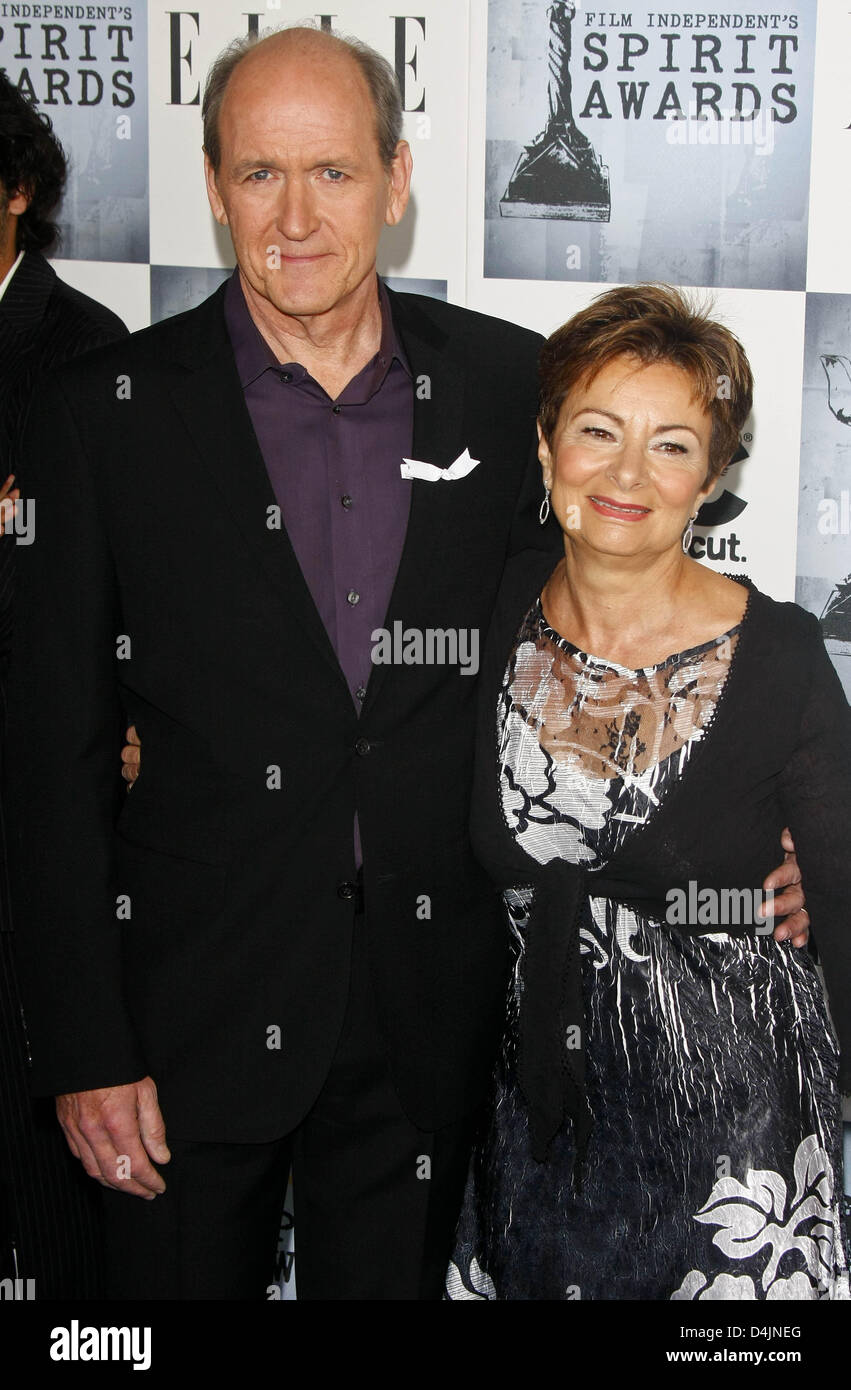 Actor Richard Jenkins and his wife Sharon R. Frederick arrive at the