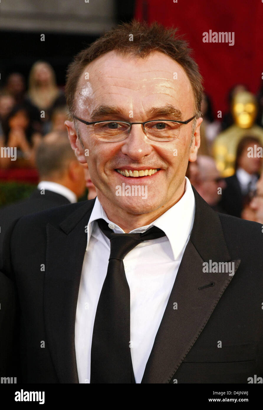 British director Danny Boyle arrives on the red carpet for the 81st Academy Awards at the Kodak Theatre in Hollywood, California, USA, 22 February 2009. Boyle won the Oscar as best director for his film ?Slumdog Millionaire?. The Academy Awards, popularly known as the Oscars, honour excellence in cinema. Photo: Hubert Boesl Stock Photo