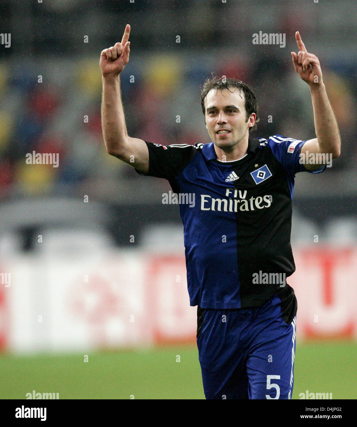 Mathijsen Hamburg?s Joris Mathijsen pictured during the German Bundesliga match ...