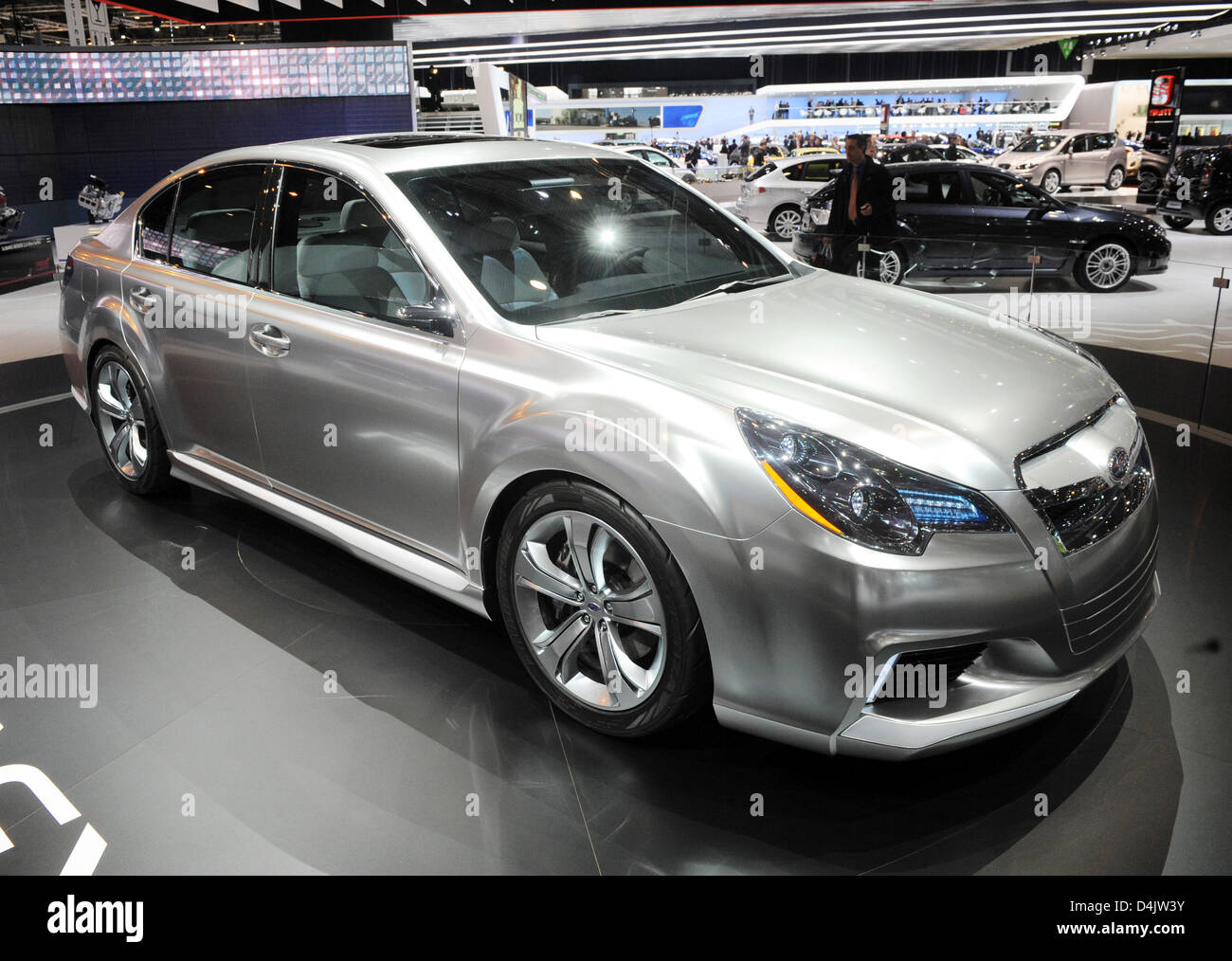 A Subaru Legacy Concept is pictured on the second press day of the 79th  International Motor Show and Accessories in Geneva, Switzerland, 04 March  2009. Exhibitors present their latest innovations as of