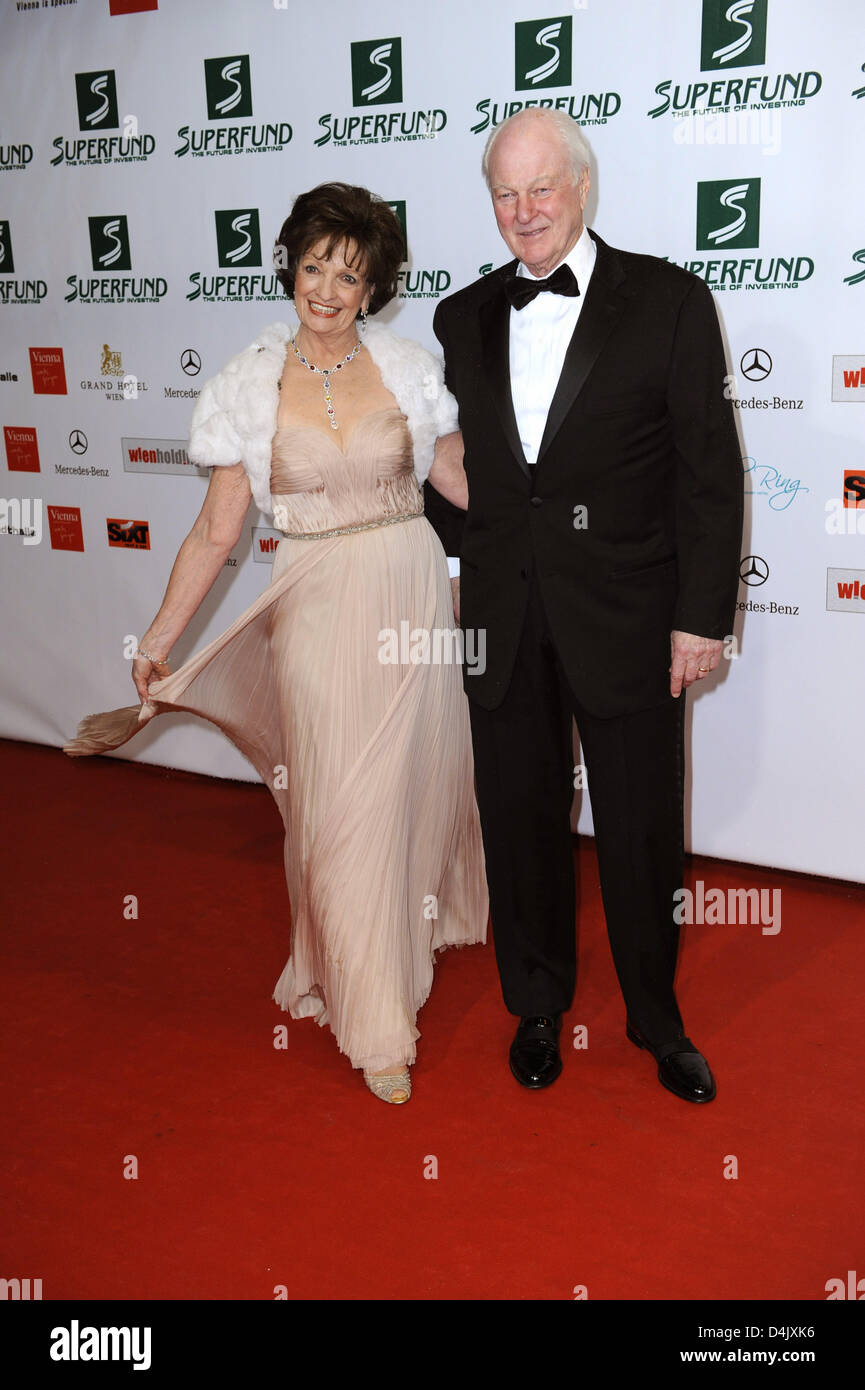Entrepreneur Marilyn Carlson Nelson arrives with her husband Glen