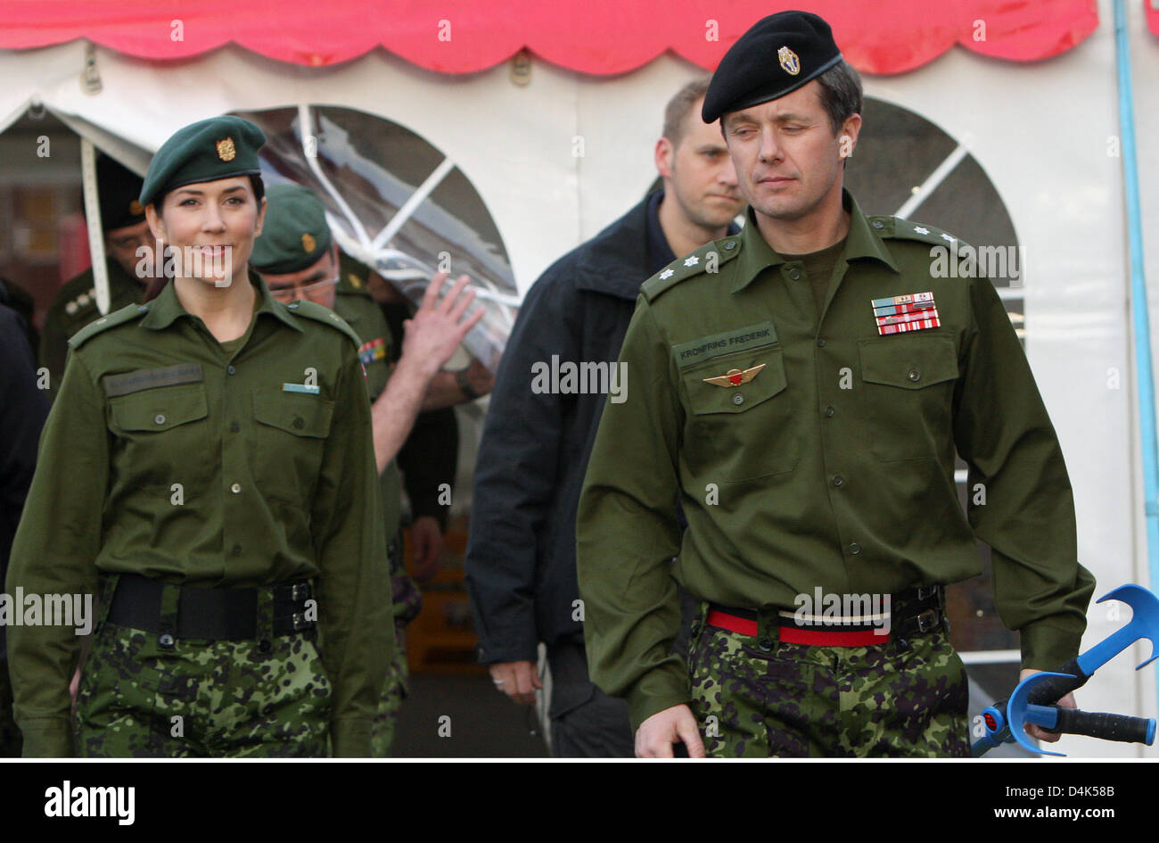 Danish Crown Prince Frederik and his wife Princess Mary attend a dinner ...