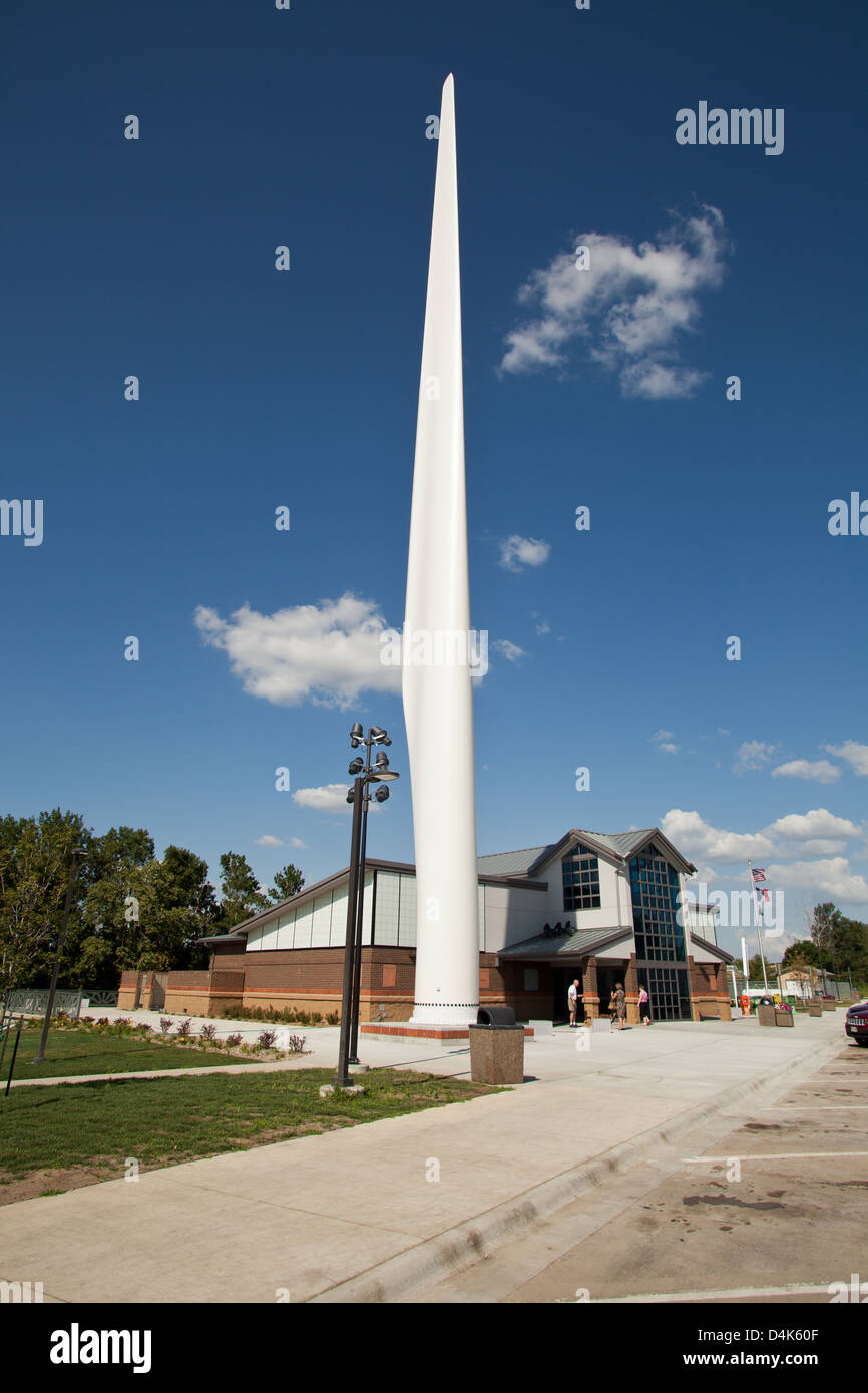 Wind turbine blade at a rest stop off of I80 Stock Photo Alamy