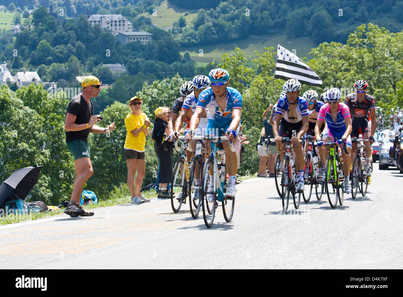 Tour de France, Col du Soulor, 2010 Stock Photo