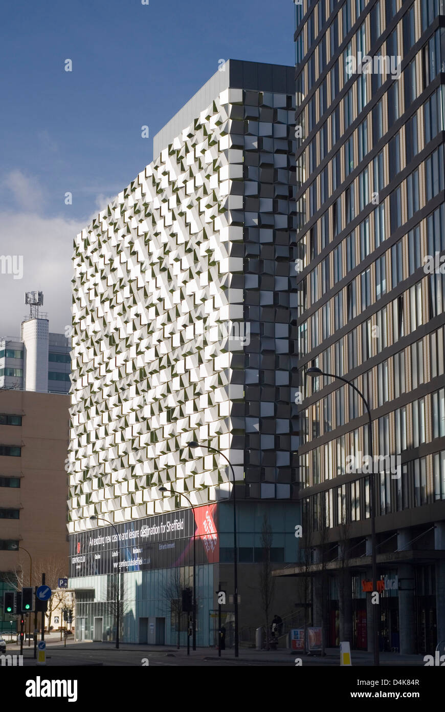 Arundel Gate with St Paul's Tower & the Allies and Morrison Car Park or