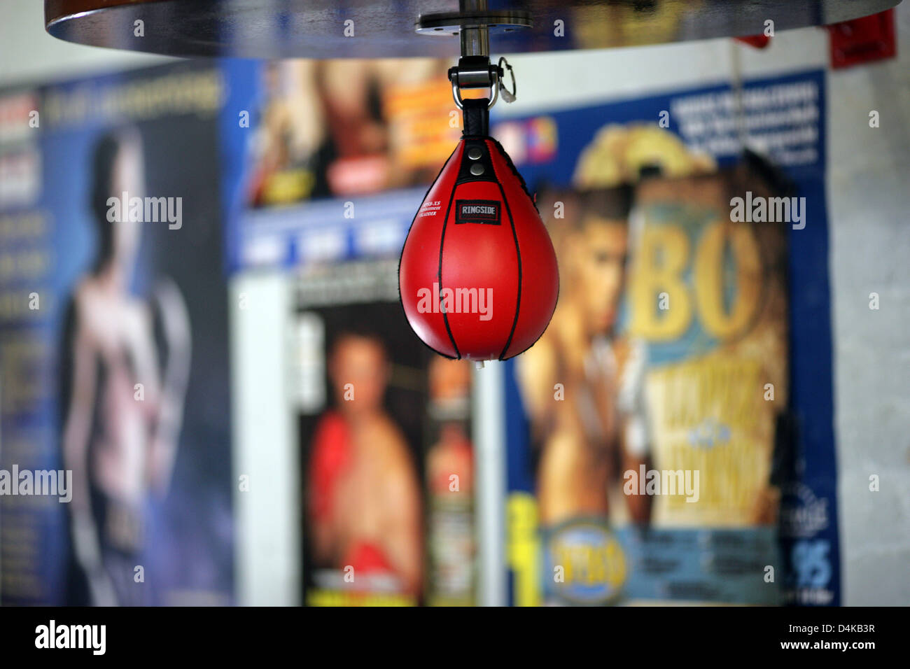 The picture shows a view of the gym of Universum boxing club during a