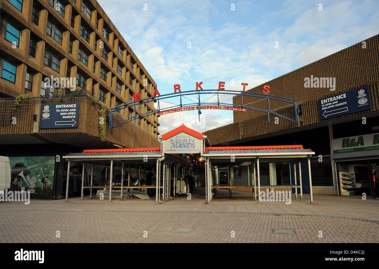 The Metropolitan Centre and Markets in Barnsley town centre Yorkshire UK Stock Photo