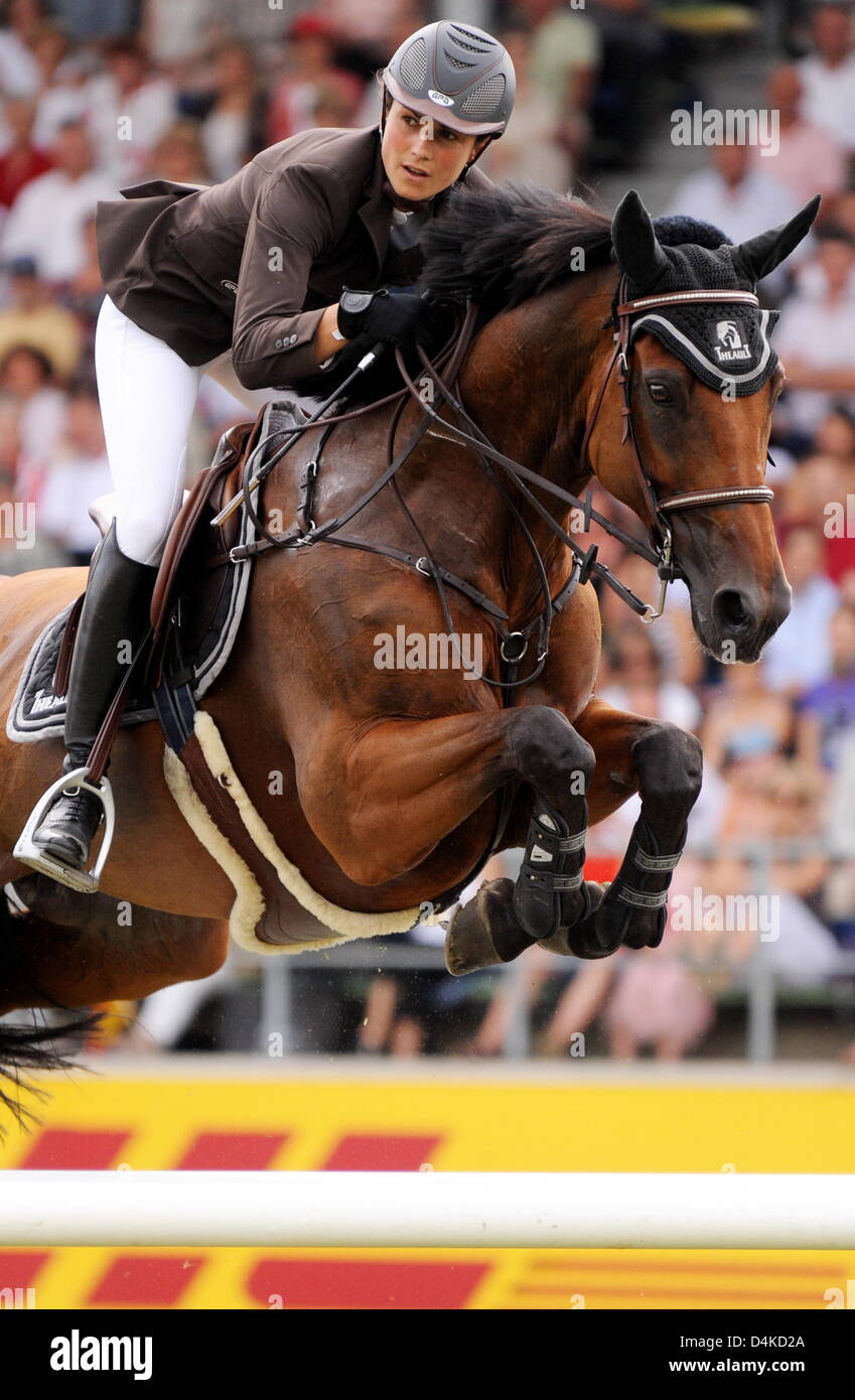 French jumping equestrian Penelope Leprevost and her horse ?Jubilee d