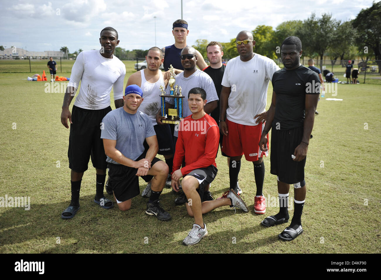 Flag football tournament winners Stock Photo Alamy
