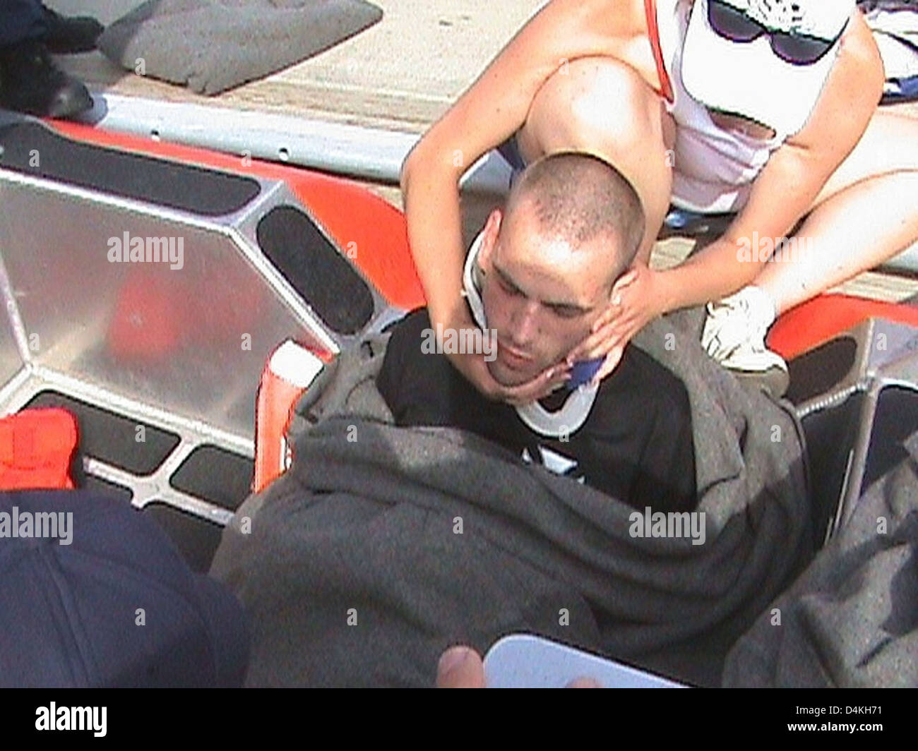 Coast Guard rescues man from water Stock Photo - Alamy