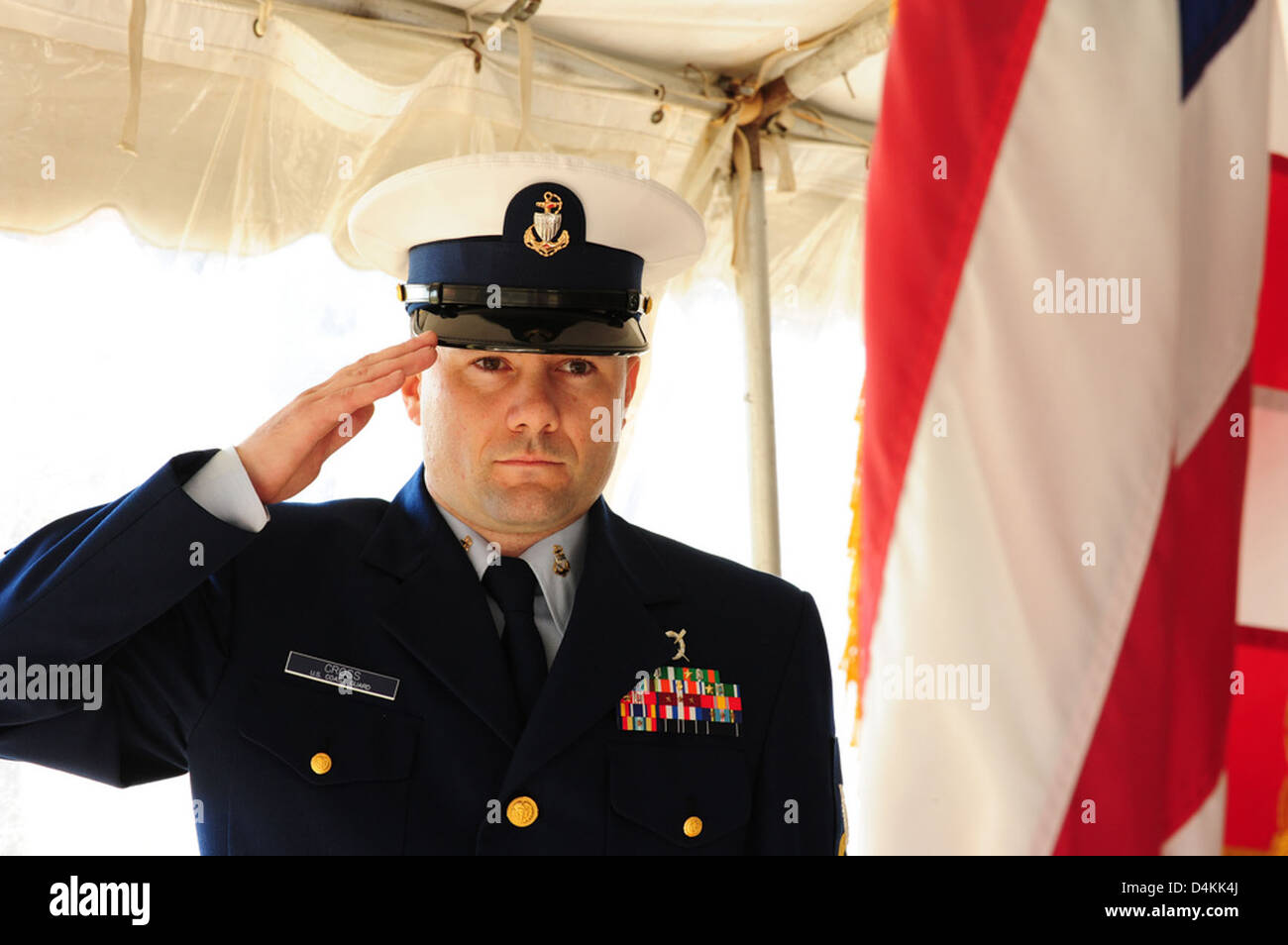 Station Provincetown Change of Command Stock Photo Alamy