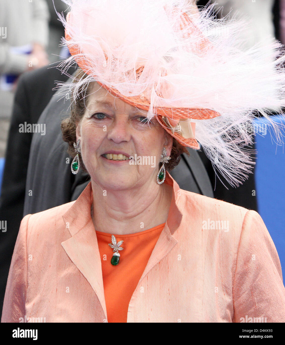 Princess Chantal de France attends the church wedding of French Prince