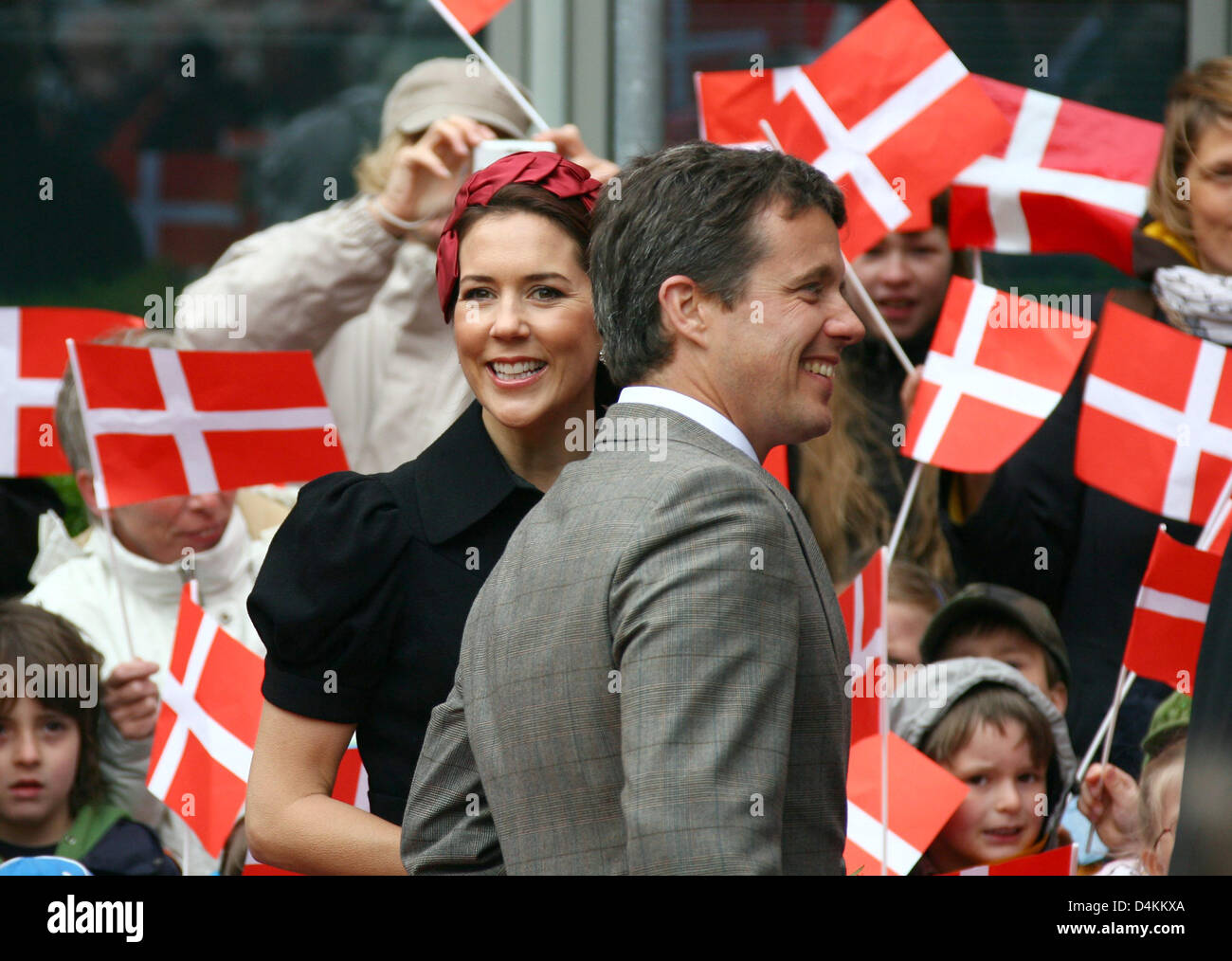 Danish Crown Prince Frederik and his wife, Crown Princess Mary, arrive