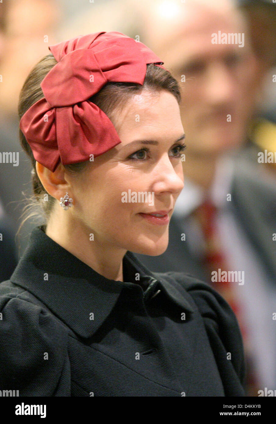 Danish Crown Princess Mary attends a ceremony in the town hall in