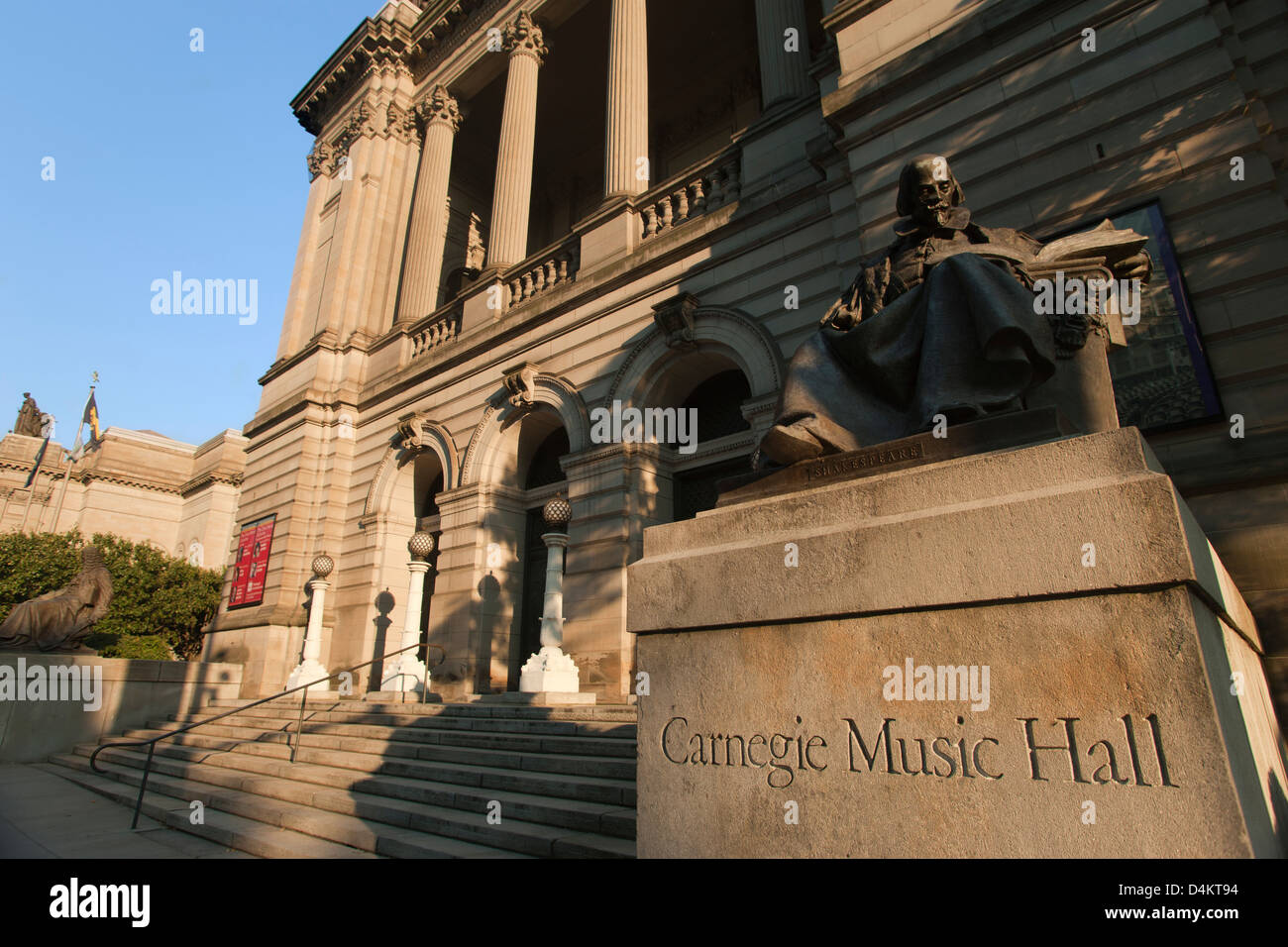 SHAKESPEARE (©JOHN MASSEY RHIND 1894) CARNEGIE MUSIC HALL (©LONGFELLOW