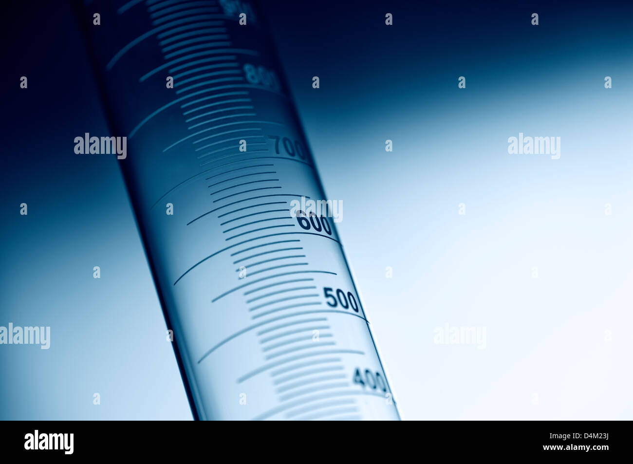 Close up of empty medical beaker Stock Photo